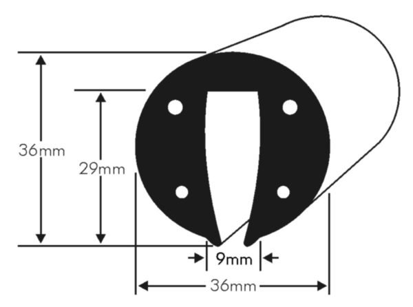 PVC 9 Black Fender - Image 3