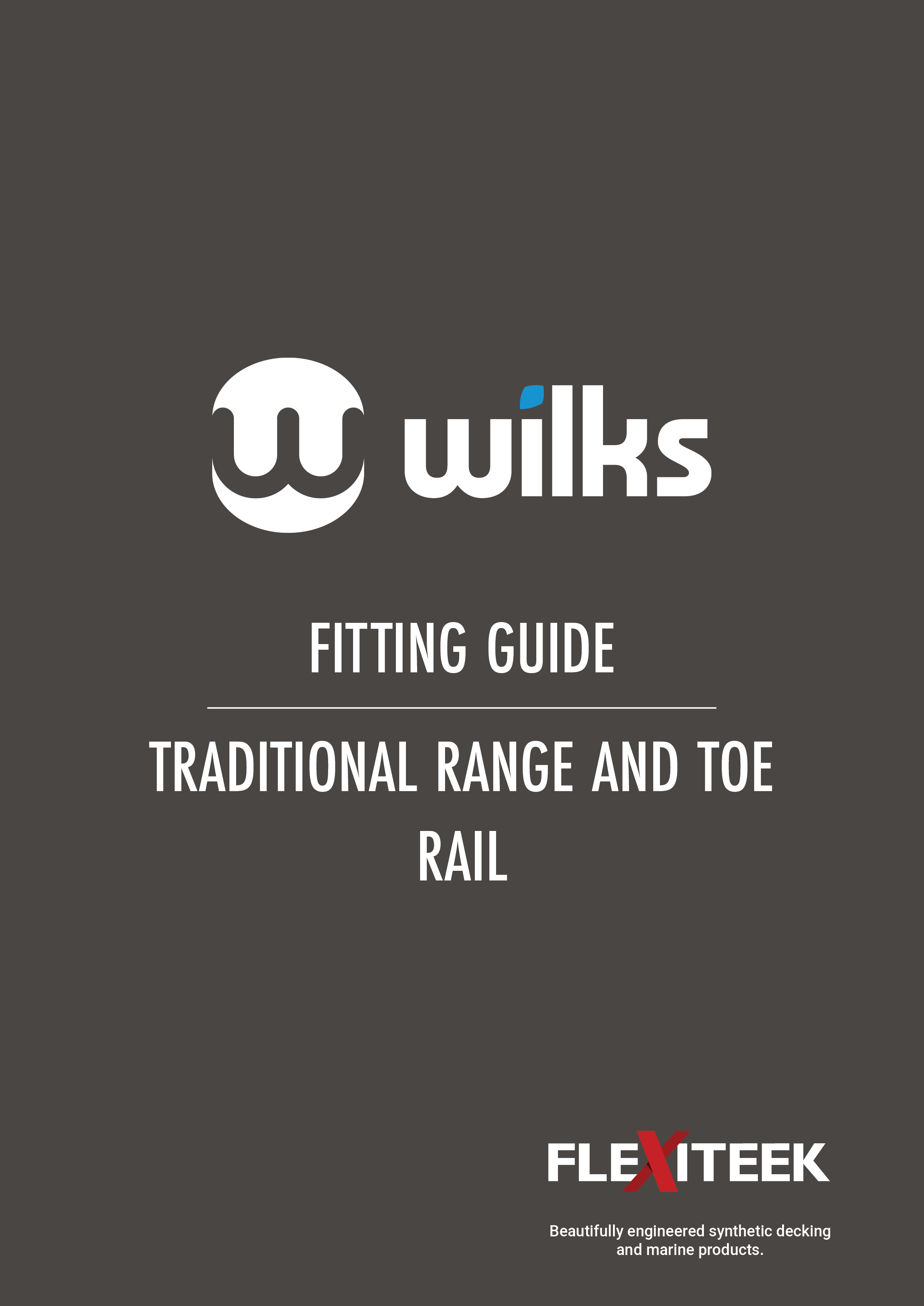 Traditional and toe rail - Fitting Guide